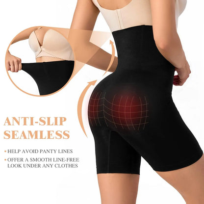 High Waist Shapewear Shorts for Women – Tummy Control, Butt Lifter & Thigh Slimmer Panties