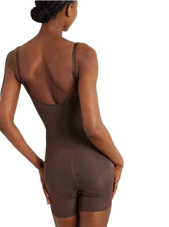Seamless Sculpt Mid-Thigh Bodysuit – Compression Shapewear with Butt Lift