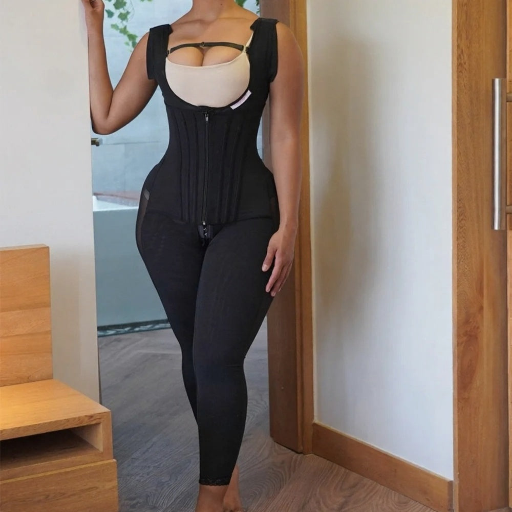 Fajas Colombianas Full Body Shapewear – Firm Compression Postpartum Bodysuit
