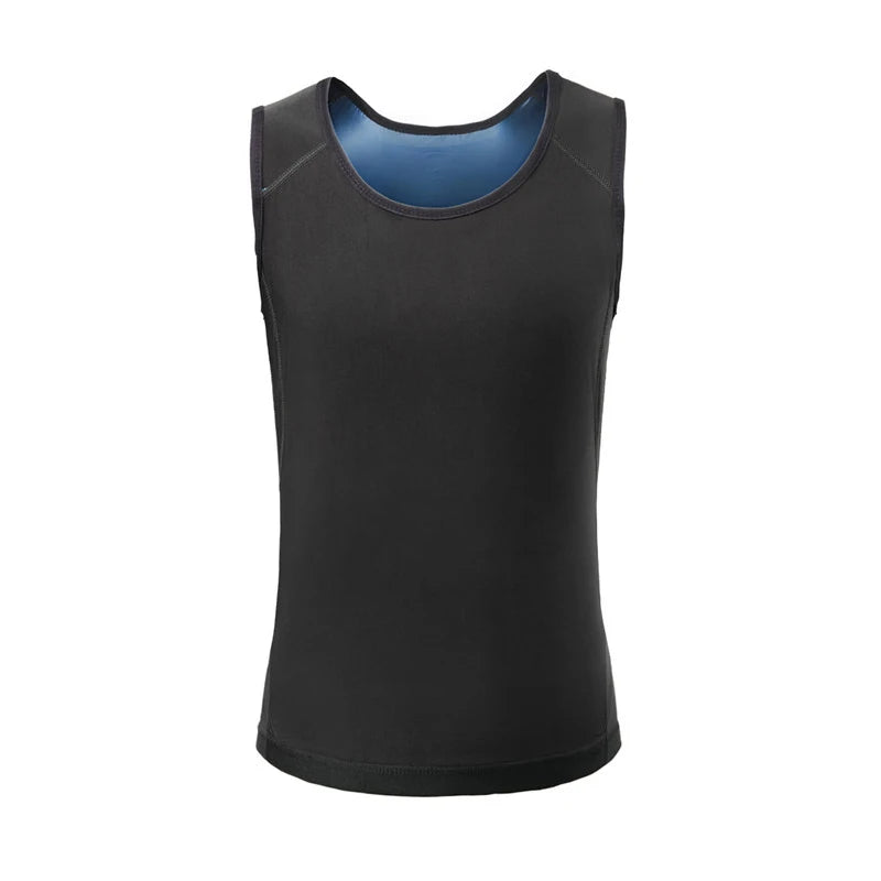 Unisex Sauna Sweat Shirt – Short Sleeve Weighted Shapewear Top for Workout & Weight Loss