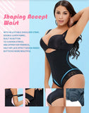 AfruliA Women’s Latex Waist Trainer Bodysuit – V-Neck Tummy Control Shapewear