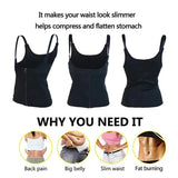 Women's Waist Trainer Vest – Slimming Sauna Corset Body Shaper Compression Top