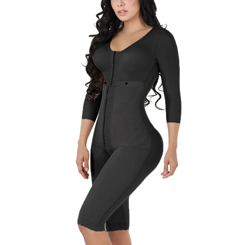 Fajas Colombianas Full Body Shaper for Women – Firm Compression Post-Surgery Bodysuit