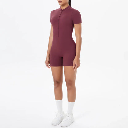 FlexiFit Backless Zip Jumpsuit - Women's Yoga Wear