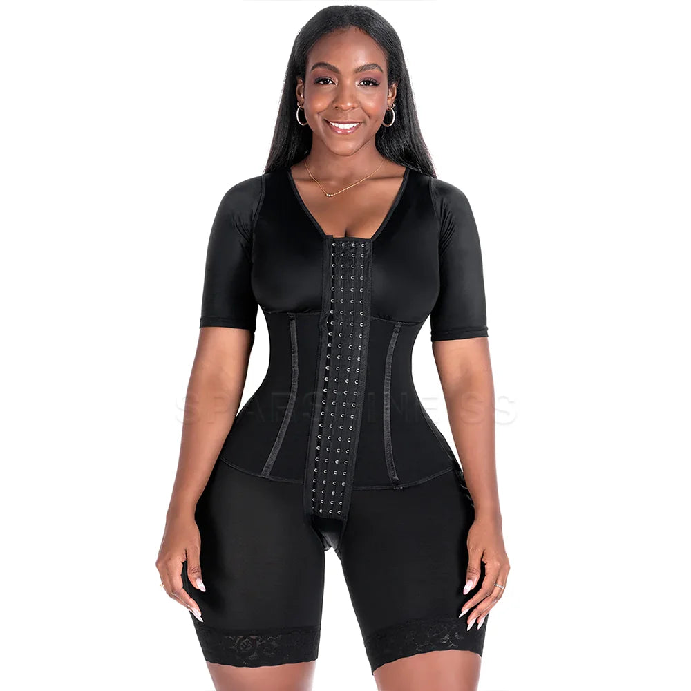 Women's High Compression Full Body Shapewear – Slimming Faja Corset Bodysuit for a Smooth & Sculpted Silhouette
