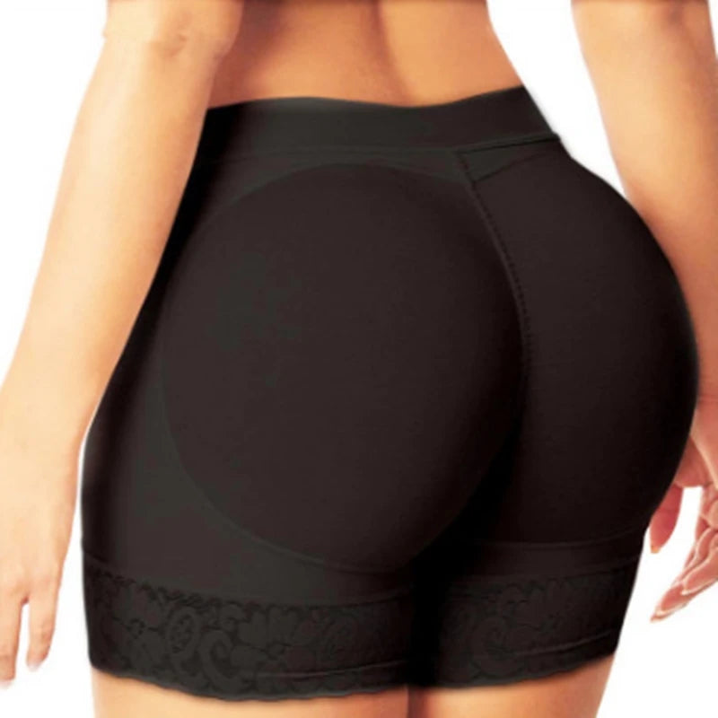 Women's Padded Butt Lifter Shapewear – Firm Control Hip Enhancer with Lace Trim