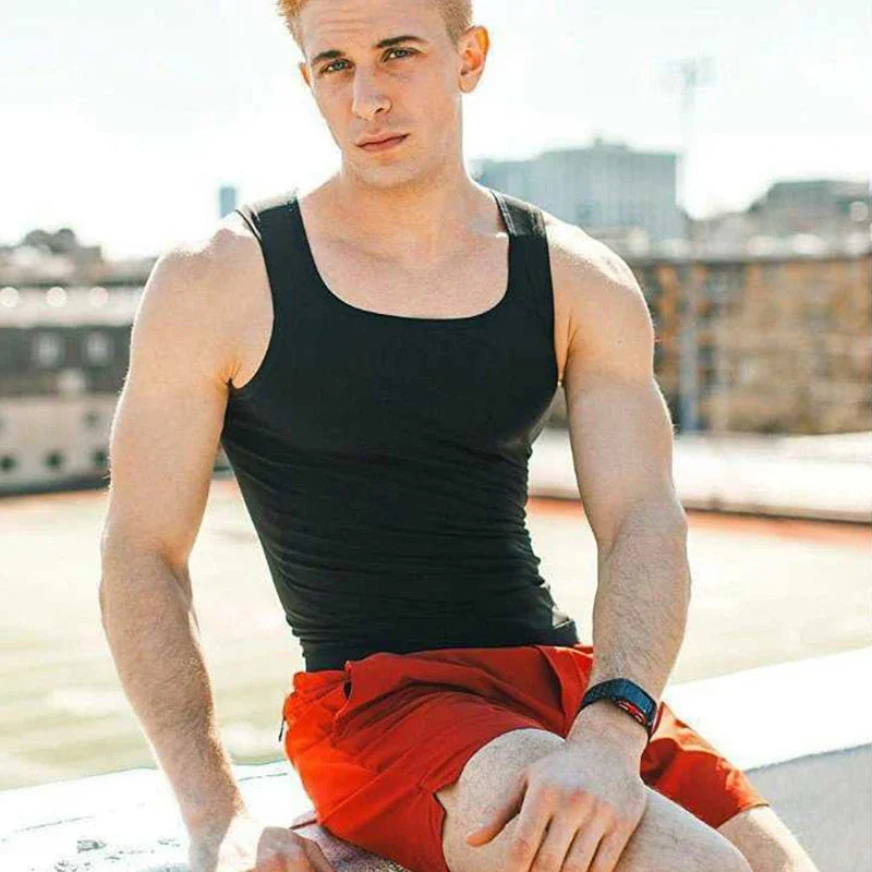 Unisex Sauna Sweat Shirt – Short Sleeve Weighted Shapewear Top for Workout & Weight Loss