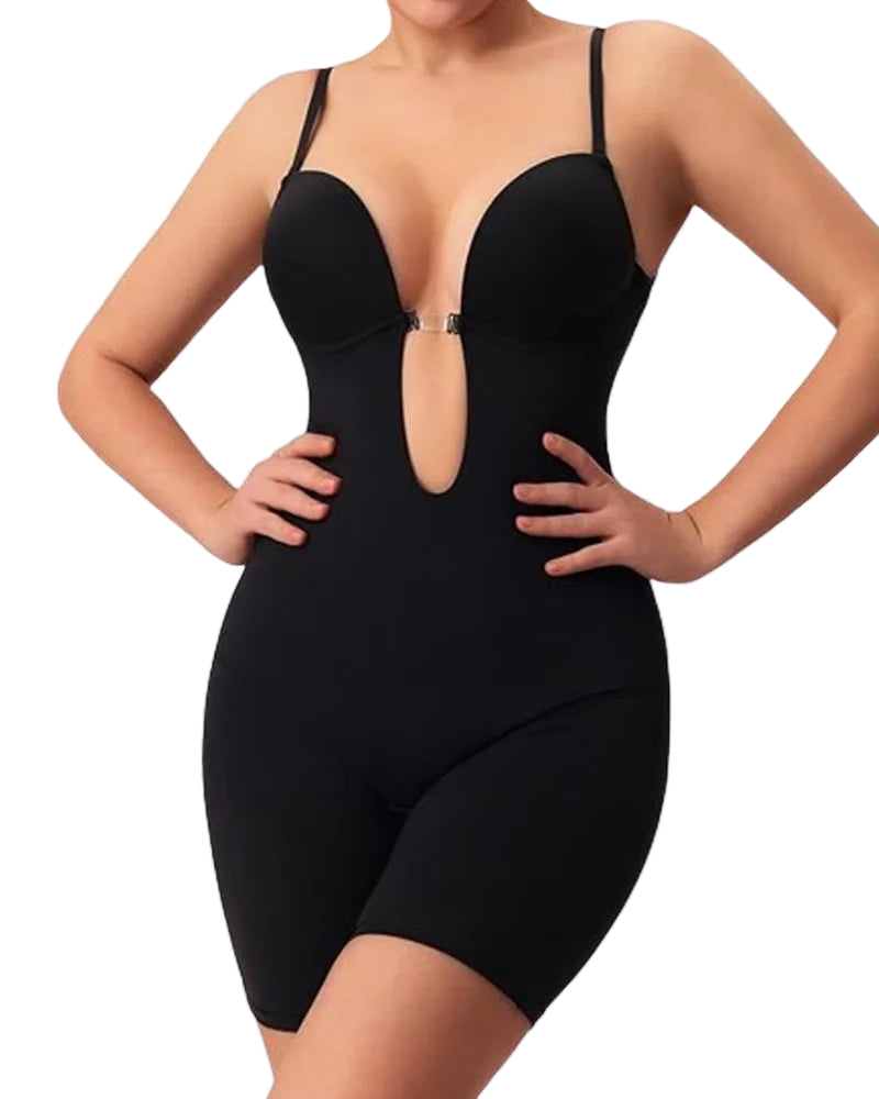 Backless Seamless Shapewear Bodysuit for Women – Butt Lifter, Waist Slimmer & Thigh Shaper
