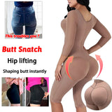 Women's Full Body Shapewear Bodysuit – Medium Compression Tummy Control, Butt Lifter, Push-Up Slimming Corset
