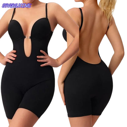 Backless Seamless Shapewear Bodysuit for Women – Butt Lifter, Waist Slimmer & Thigh Shaper