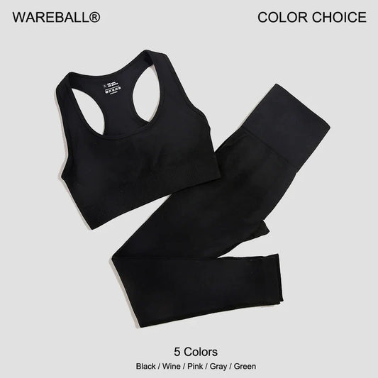 Seamless Women's Yoga Set - 2 Pcs Fitness Wear