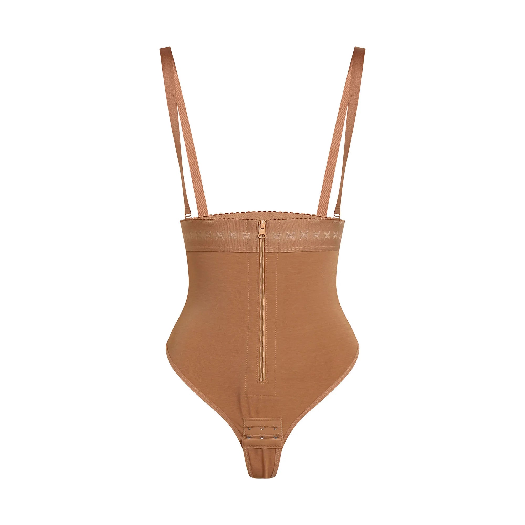 High Compression Triangle Bodysuit Shapewear with Zipper
