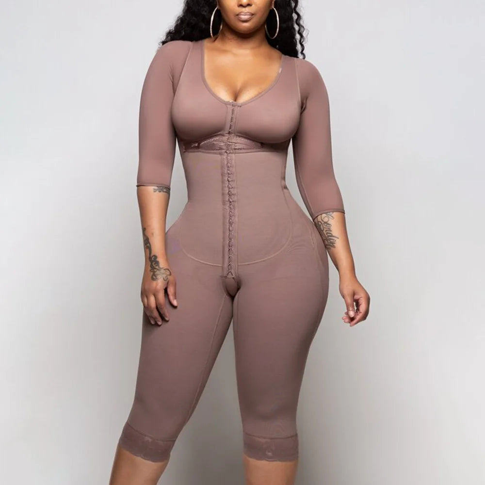 Women's Full Body Shapewear Bodysuit – Medium Compression Tummy Control, Butt Lifter, Push-Up Slimming Corset