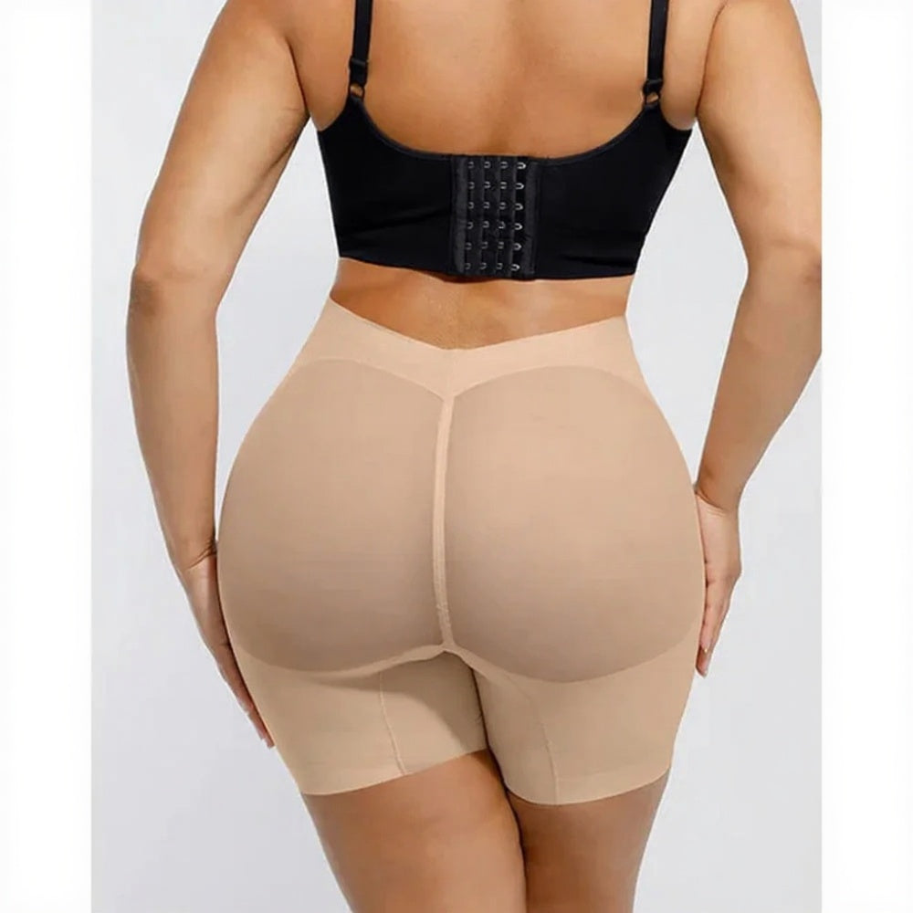 Women's Seamless  Shaping Shorts – Mid-Waist Butt Lifter & Tummy Control Shapewear