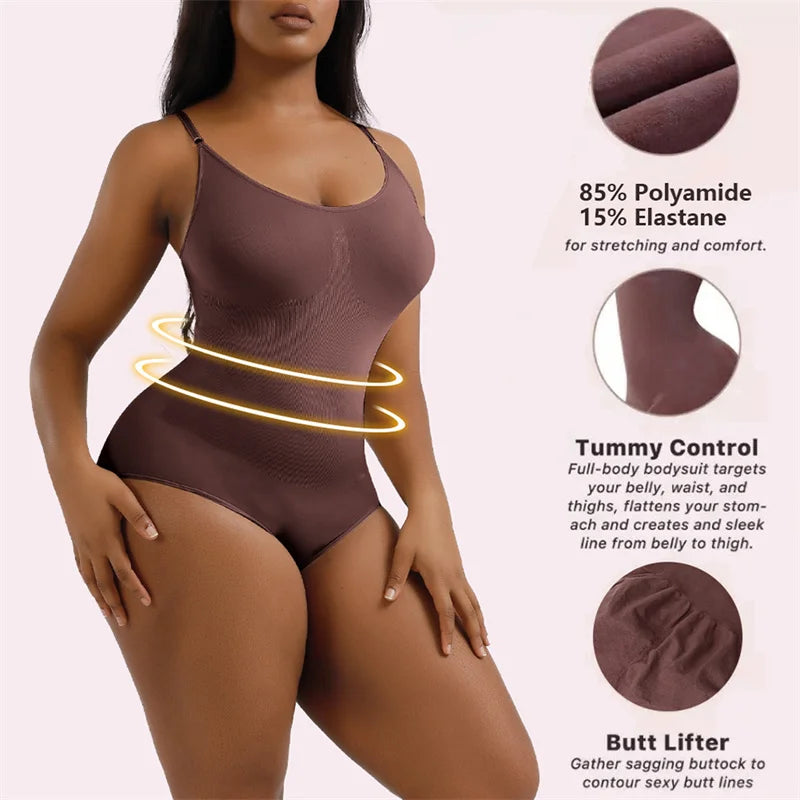Women's Tummy Control Bodysuit – Waist Trainer Shapewear Top