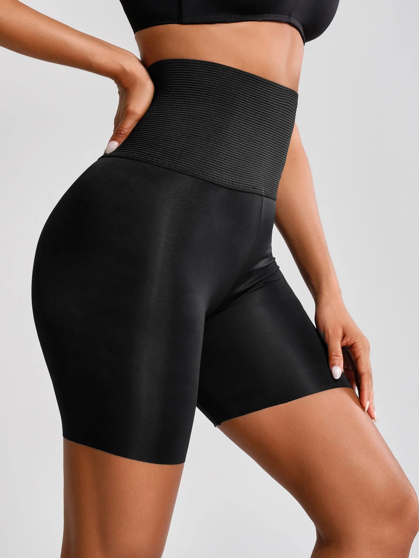 High-Waisted Tummy Control Shapewear Shorts