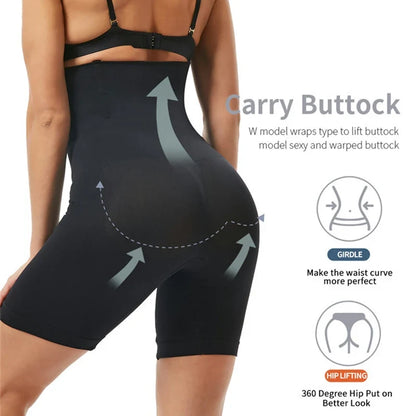 High Waist Trainer Panties Shapewear for Women Tummy Control Hip Butt Lifter Shorts Slimming Sheath Ladies Mid Thigh Body Shaper
