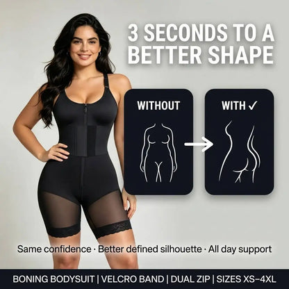 Women Seamless Spandex Breathable Zipper Waist Body Shaper – LANGQIN