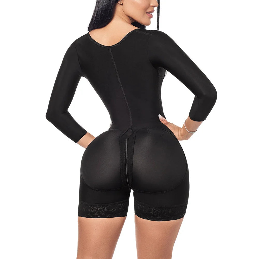 Fajas Colombianas Seamless Full Body Shaper – Firm Control Corset with Thigh Slimmer