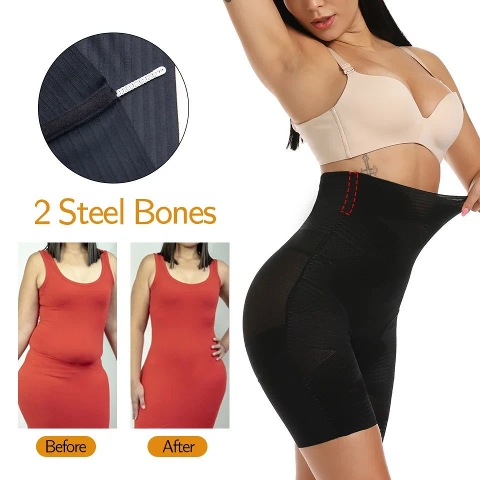 Women Body Shaper Tummy Control Shorts High Waist Mid Thigh Shapers Shaping Panties Slimming Underwear Waist Trainer Shapewear