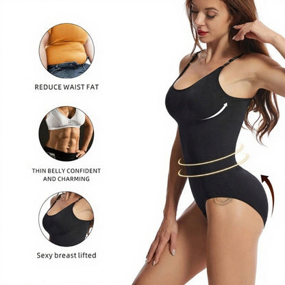 Seamless Women's Bodysuit Shapewear – Tummy Control, Hip Lift, Wire-Free, Slim Fit
