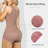 Fajas Body Shaper for Women – Tummy Control Shapewear with Hook & Eye Closure and Breast Support