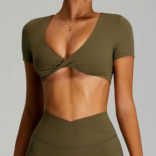 Sexy Backless Yoga Crop Top for Women