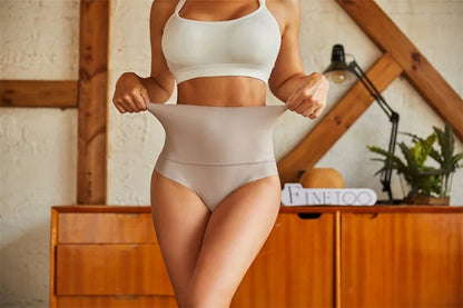 Women Seamless Briefs High Waist Butt Lifter Women's Shapewear Maillard Sexy Tummy Control Belly Shaping Lingerie Female Panty