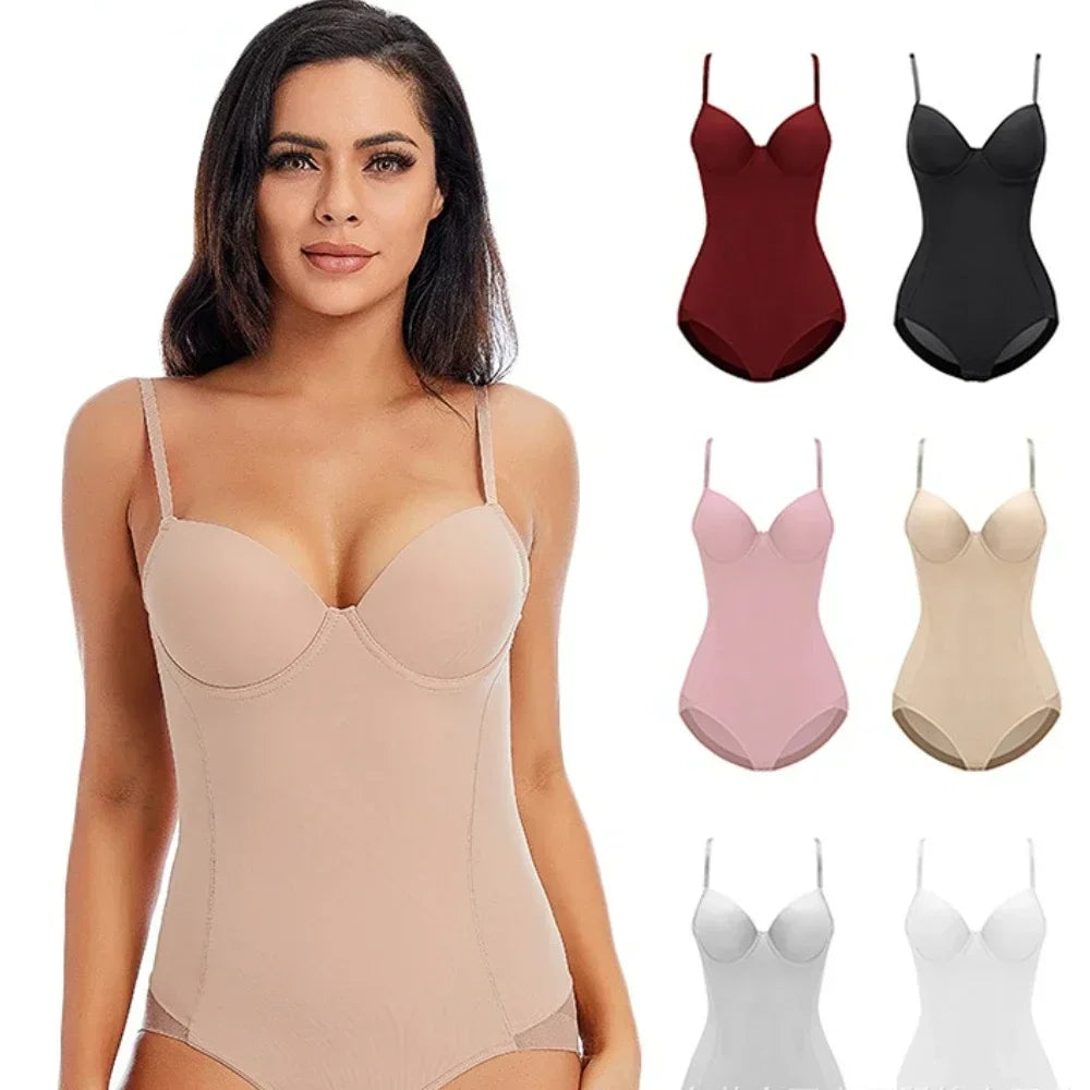 Women's Corset Bodysuit Shapewear – Slimming Underwire Lingerie