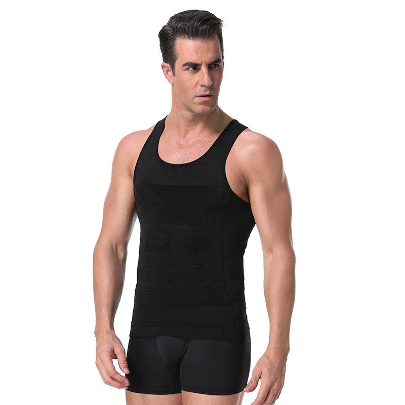 Men’s Slimming Compression Vest – Tummy & Waist Control Shapewear