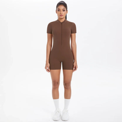 FlexiFit Backless Zip Jumpsuit - Women's Yoga Wear
