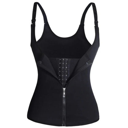 Women’s Zipper Waist Trainer Tank Top – Tummy Control Body Shaper for a Smooth, Sculpted Fit