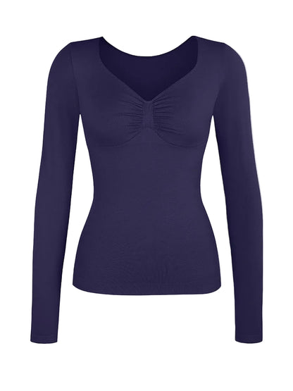 Seamless Diamond Neck Bust Support Waist and Tummy Control Shaping Top