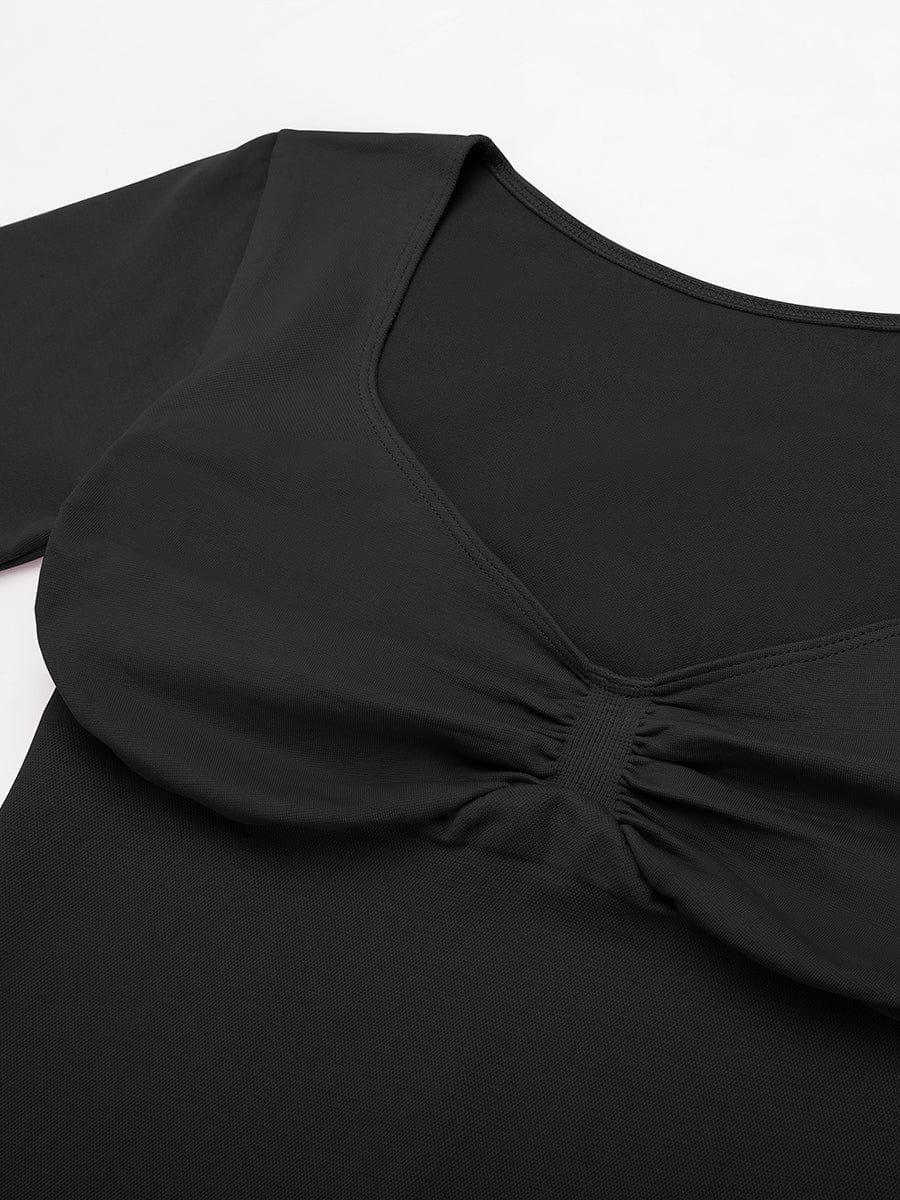 Seamless Diamond-Neck Bust Support Shaping Top