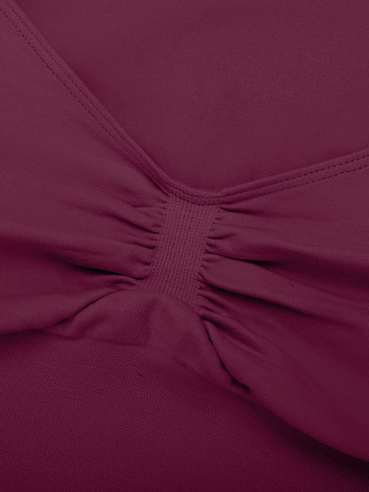 Seamless Diamond-Neck Bust Support Shaping Top
