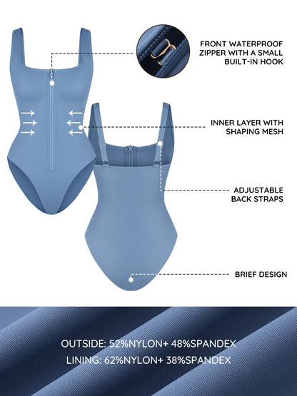 Tummy-Control One-Piece Swimsuit