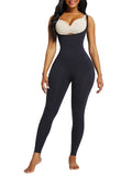 Women Black Full Body Shaper Open Bust Adjustable Straps Hourglass Figure