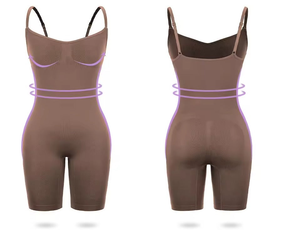 Women’s Sexy One-Piece Jumpsuit Tummy Control, Waist-Cinching & Bust Support Bodysuit