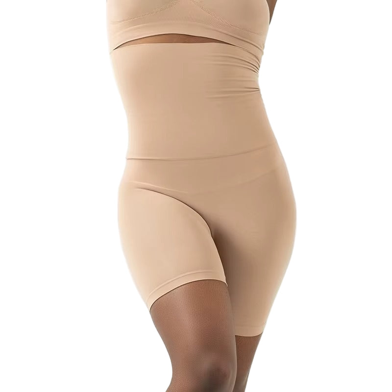 Seamless body shaper shorts for women – tummy control underwear.