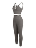 Sports Sets with Wide Waistband & Back Pockets – Low Back Running Outfit
