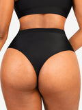 Zip Front Bikini Bottom – Waterproof Tummy Control High-Waist Swimwear