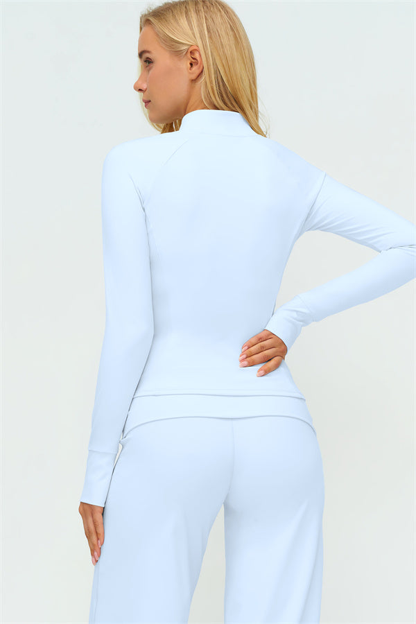 The Twirl Zip Jacket Straight Leg Pants 2-Piece Set