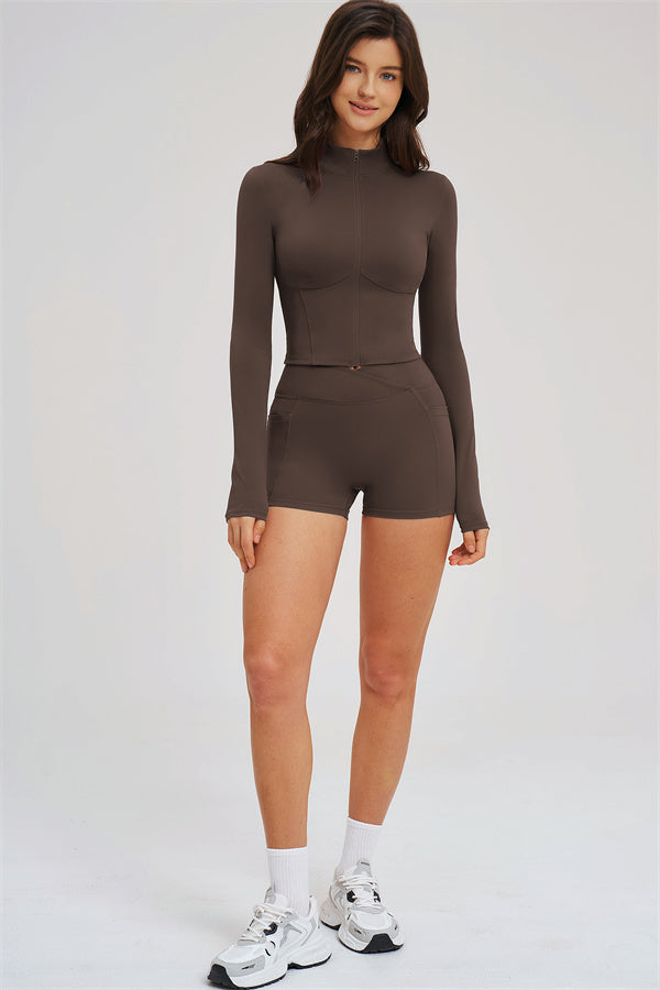 The Sizzle Zip Jacket Shorts 2-Piece Set