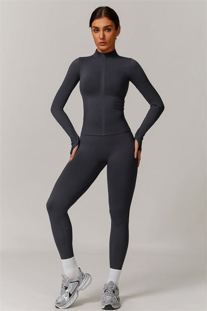 The Nova Luxe Jacket Sports Bra Leggings 3-Piece Set