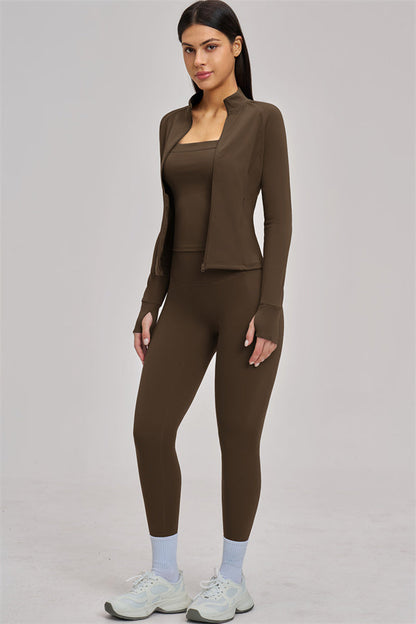 The Swoon Jacket Tank Top Leggings 3-Piece Set