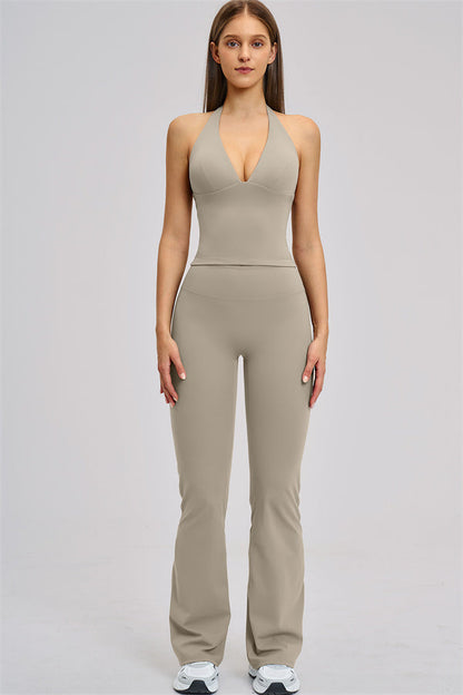 The Zestful Tank Top Flared Leggings 2-Piece Set