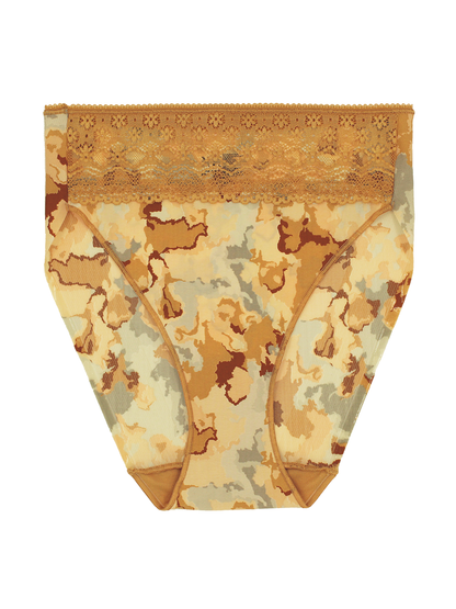 Lace Trim High-Cut Brief