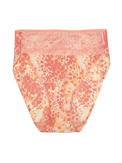 Lace Trim High-Cut Brief