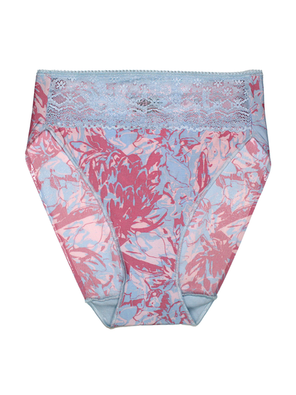 Lace Trim High-Cut Brief