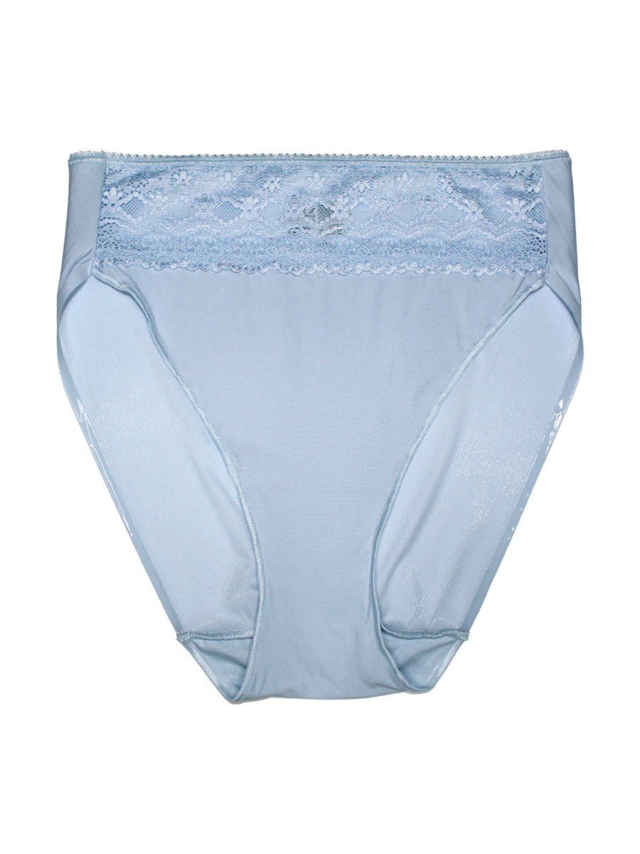 Lace Trim High-Cut Brief